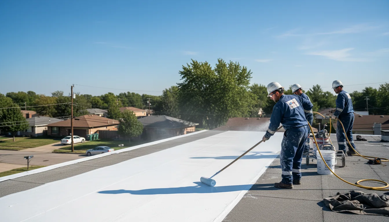 Commercial roof coating in Vail, IA near me